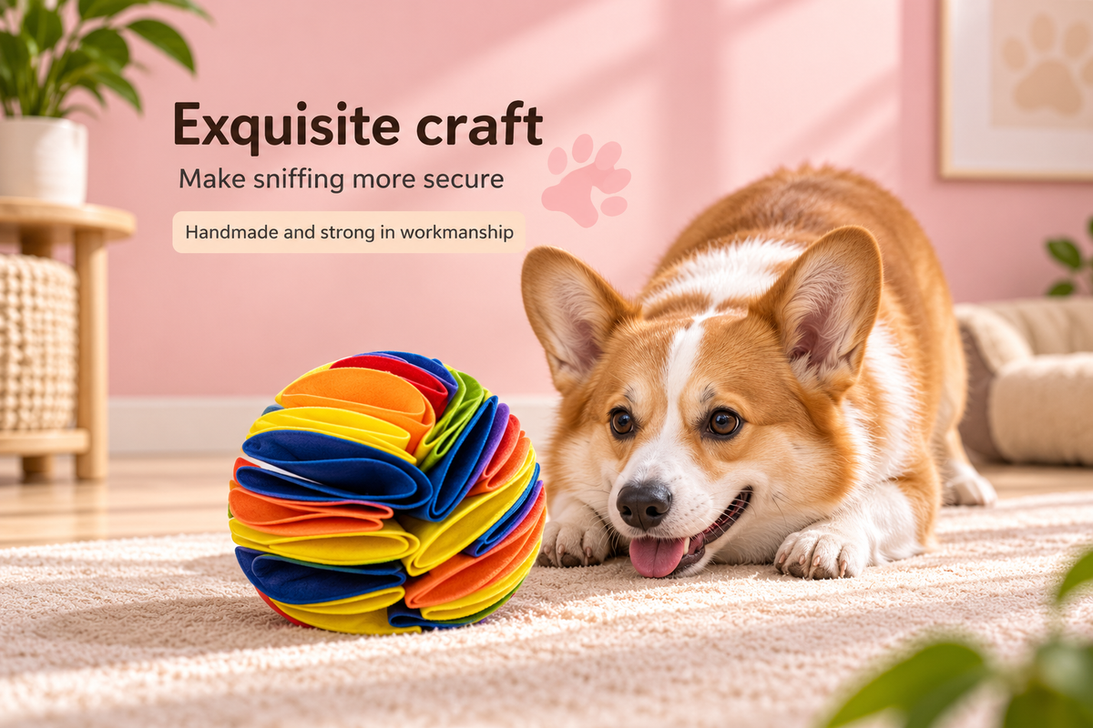 MASRID Snuffle Ball – Interactive Treat-Hiding Toy for Dogs & Cats