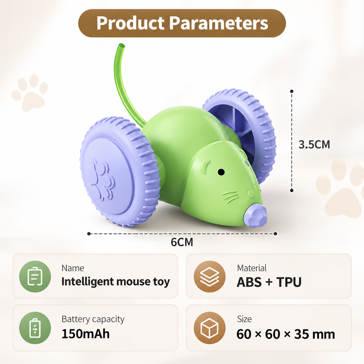 Interactive Electric Cat Toy – Automatic Moving Mouse