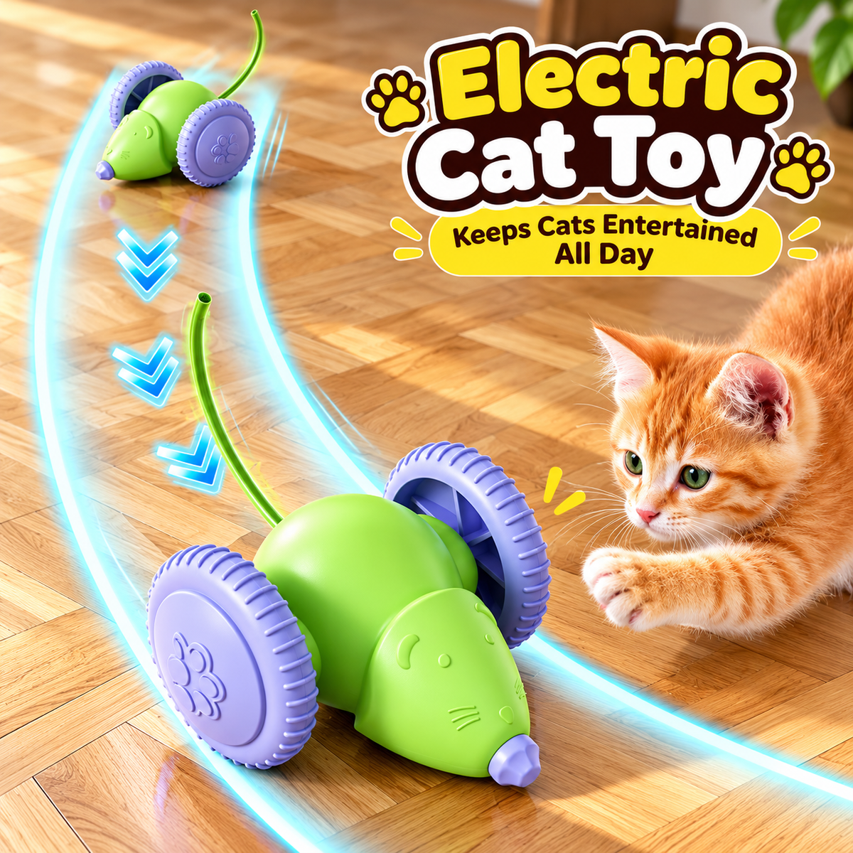 Interactive Electric Cat Toy – Automatic Moving Mouse